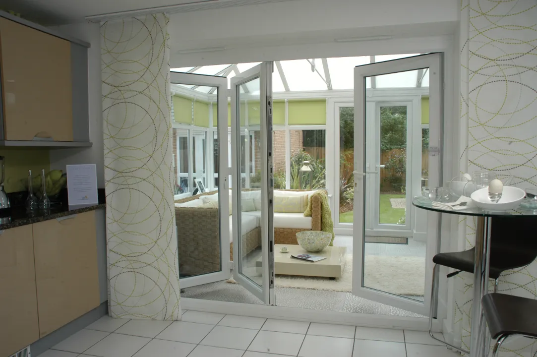 bifold door at kitchen