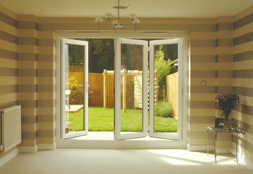 bifold door installed at garden entrance