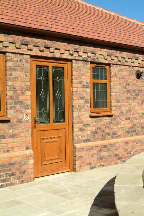 brown upvc door