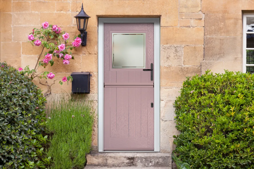 doorco dusky pink entrance door