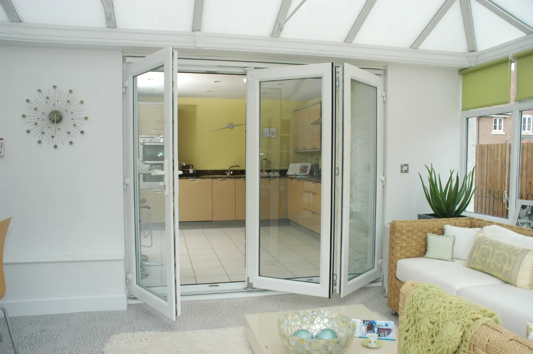 eurocell white bifold door