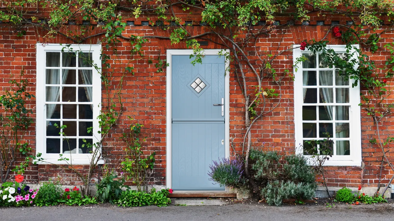 light blue composite door