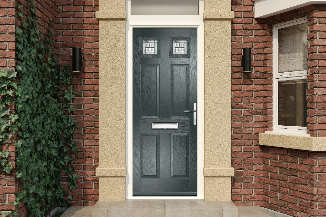 military grey composite door
