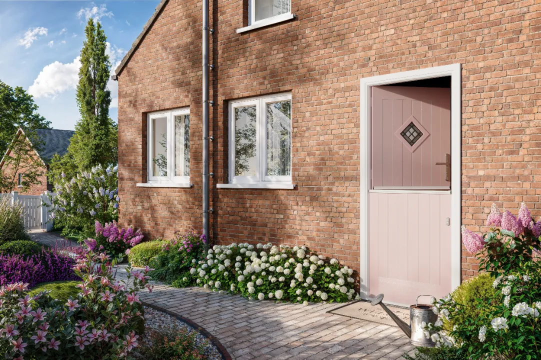 pale pink composite door
